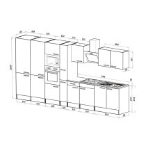 Yorki 420 konyhabútor alulfagyasztós hűtős kivitelben
