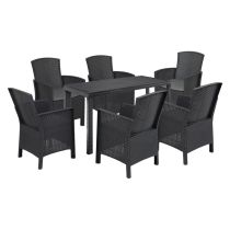 Hellma 6+1 kerti bútor garnitúra szett