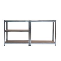 Nagy teherbírású polc 180x90x40 cm 175 kg króm