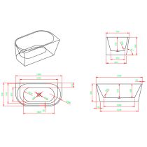 Still szabadon álló fürdőkád