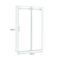 Bold 130x195 cm görgős zuhanyajtó