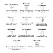 Karolino 90x90 cm Black mélytálcás zuhanykabin