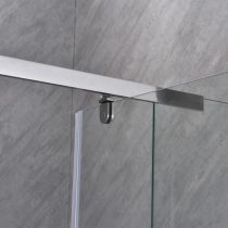 Galatro 80x100 cm aszimmetrikus zuhanykabin zuhanytálca nélkül