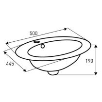 KR-132 kerámia design mosdó