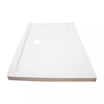 Modena Slim aszimmetrikus szögletes akril zuhanytálca, 80x120 cm