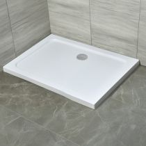 Modena Slim aszimmetrikus szögletes akril zuhanytálca, 80x100 cm