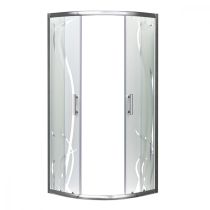 Spirit Bamboo 80x80 cm íves zuhanykabin zuhanytálca nélkül