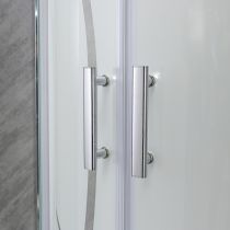 Spirit Bamboo 90x90 cm íves zuhanykabin zuhanytálcával