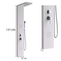 Malaga White hidromasszázs zuhanypanel