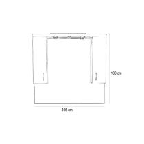 Bianca Plus 105 felsőszekrény, sonoma tölgy színben