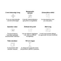 Spirit Matt 90x90 cm szögletes zuhanykabin, zuhanytálca nélkül