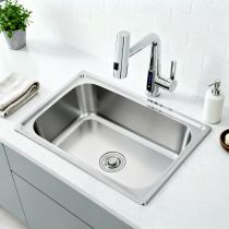 Mont szögletes egy medencés rozsdamentes mosogató