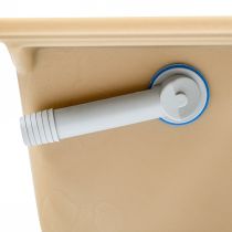 Nia szögletes egy medencés gránit mosogató szifonnal bézs