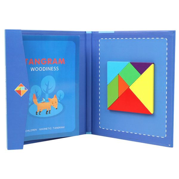 Mágneses tangram fajáték