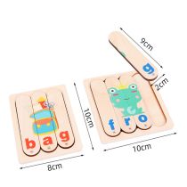 Angol tanuló puzzle oktató fajáték