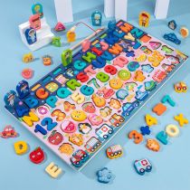 6 az 1-ben formabeillesztő és oktató Montessori fajáték