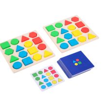 Formaillesztő és építő fajáték kártyákkal