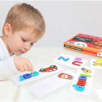 Fa ábécé képekkel, angol oktató játék