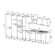 Yorki 430 konyhabútor felülfagyasztós hűtős kivitelben