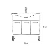 Nerva 85 alsó szekrény mosdóval