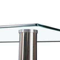 Berna 140 cm szögletes üveg étkezőasztal