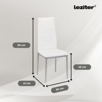 Tino NOVA Étkezőszék fehér-szürke színben