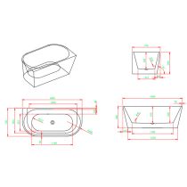 Still szabadon álló fürdőkád