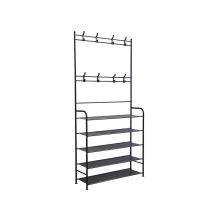 Előszobafal ruhaállvány LRA-02 fekete