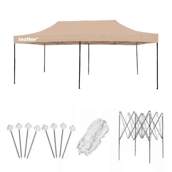 Összecsukható kerti pavilon 3x6 m