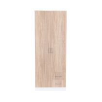 Miami gardróbszekrény 80x205 cm sonoma tölgy-fehér