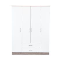 Miami gardróbszekrény 160x205 cm fehér-yorki tölgy