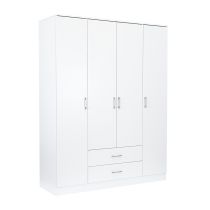 Miami gardróbszekrény 160x205 cm fehér-fehér