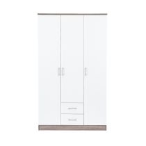 Miami gardróbszekrény 120x205 cm fehér-yorki tölgy