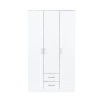 Miami gardróbszekrény 120x205 cm fehér-fehér