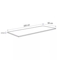 Konyhai munkalap 220 x 60 x 2,8 cm Beton