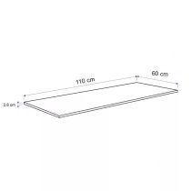 Konyhai munkalap 110 x 60 x 2,8 cm Beton