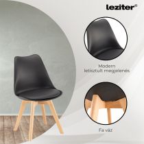 Lola 4+1 étkező garnitúra fekete-yorki tölgy