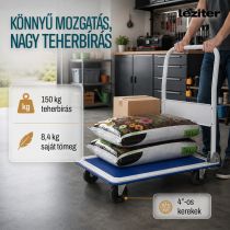 Szállító raktári kézikocsi 150 Kg