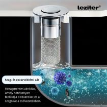 Lefolyódugó szűrővel rozsdamentes acél 60 mm