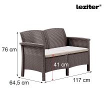 Venus 2 üléses kerti kanapé