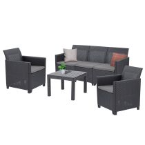 Claire VI 5 személyes kerti bútor garnitúra orlando asztallal