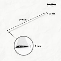 Vinyl SPC padló szintkiegyenlítő Picos tölgy 2400x45x8 mm