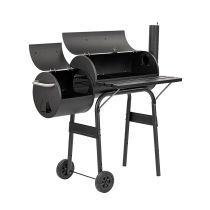 Faszenes kerti grillsütő füstölővel