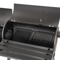 Faszenes kerti grillsütő füstölővel