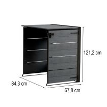 Hide away kültéri szemetes tároló - kiegészító elem 240 L