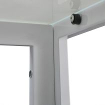 Ezra 120 cm szögletes üveg étkezőasztal