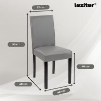 Leon 6+1 étkező garnitúra yorki tölgy-szürke