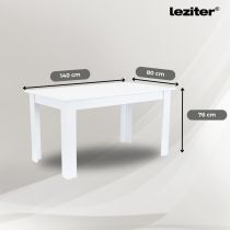 Leon 6+1 étkező garnitúra fehér-barna