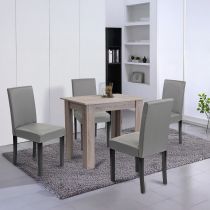 Leon 4+1 étkező garnitúra yorki tölgy-szürke