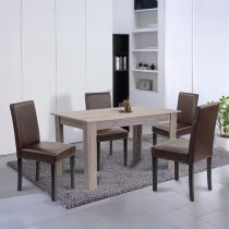 Leon 4+1 étkező garnitúra yorki tölgy-barna